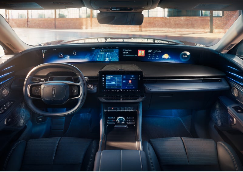 The panoramic display is shown in a 2024 Lincoln Nautilus® SUV. | Baldwin Lincoln in Covington LA